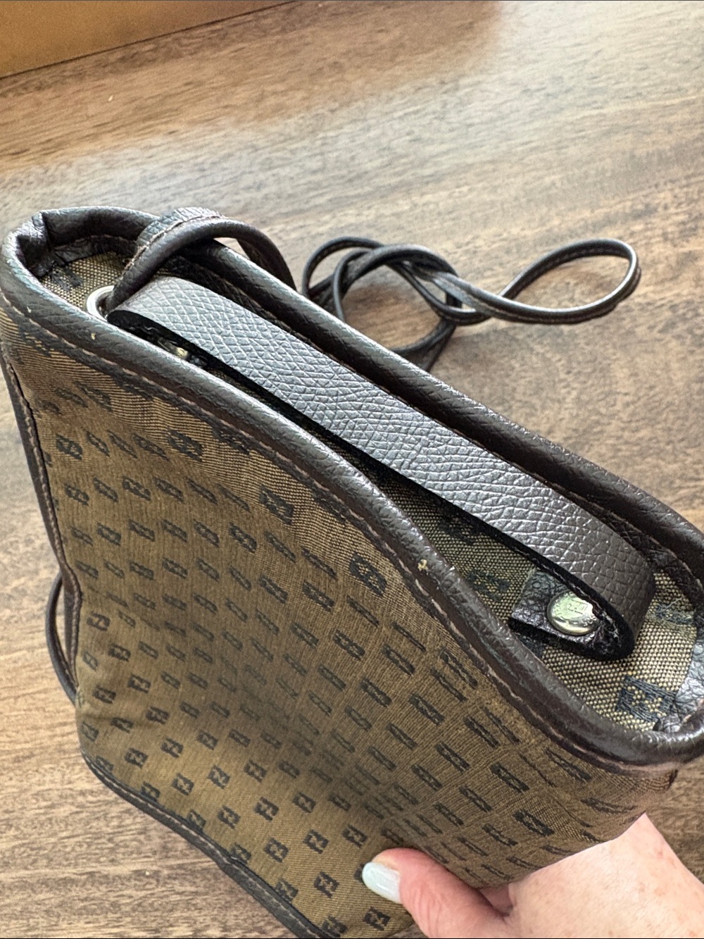 Fendi Vintage FF Zucchino Crossbody Bag - Picture 6 of 7